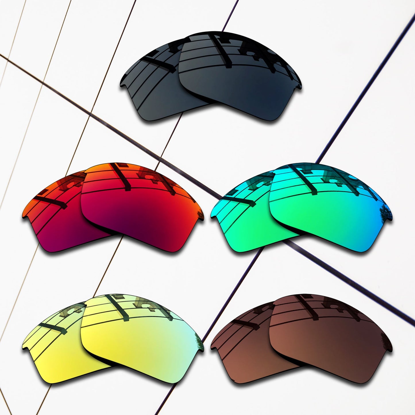 Polarized Replacement Lenses for Oakley Bottle Rocket Sunglasses