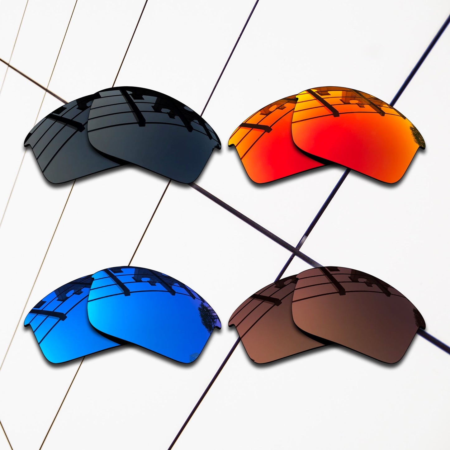 Polarized Replacement Lenses for Oakley Bottle Rocket Sunglasses