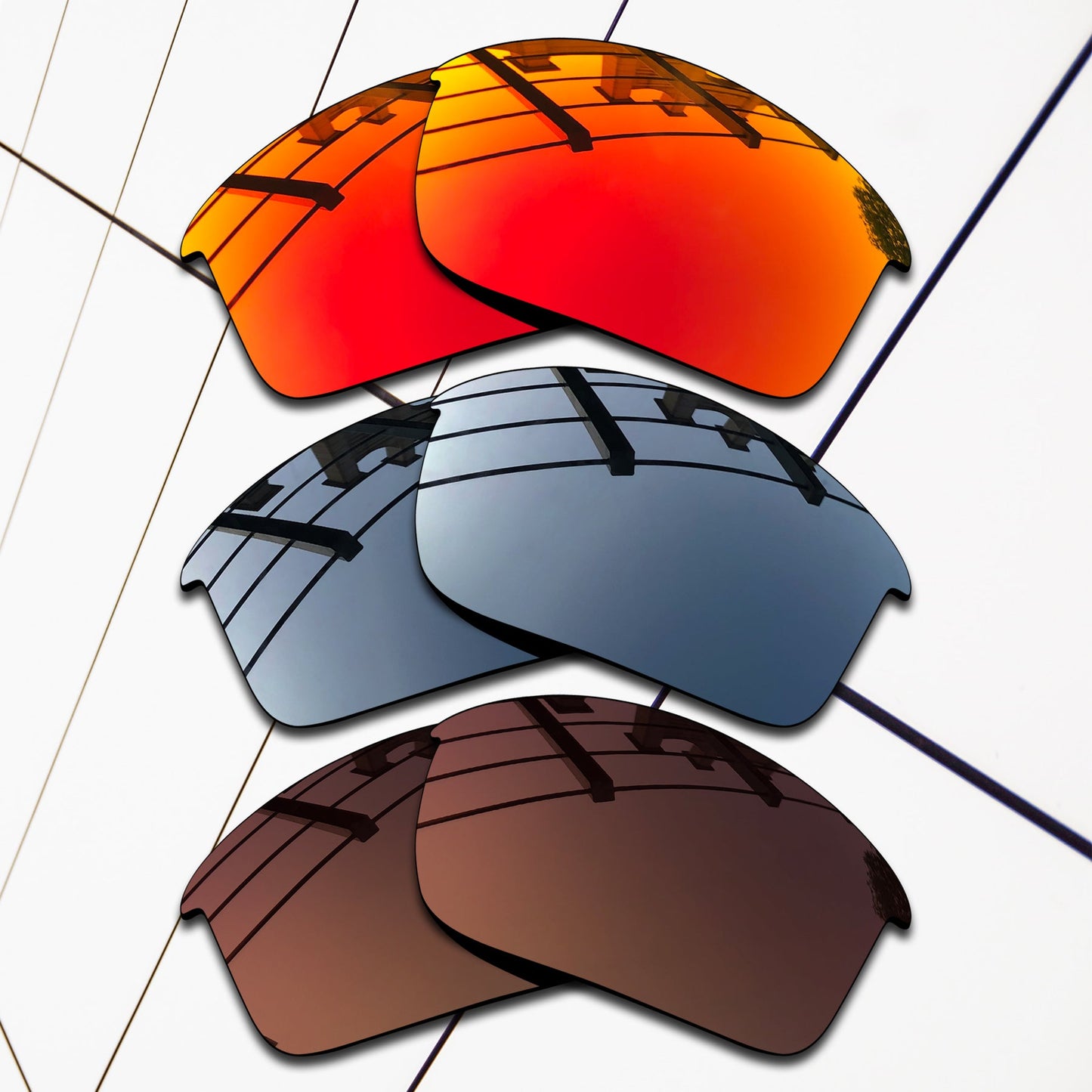 Polarized Replacement Lenses for Oakley Bottle Rocket Sunglasses