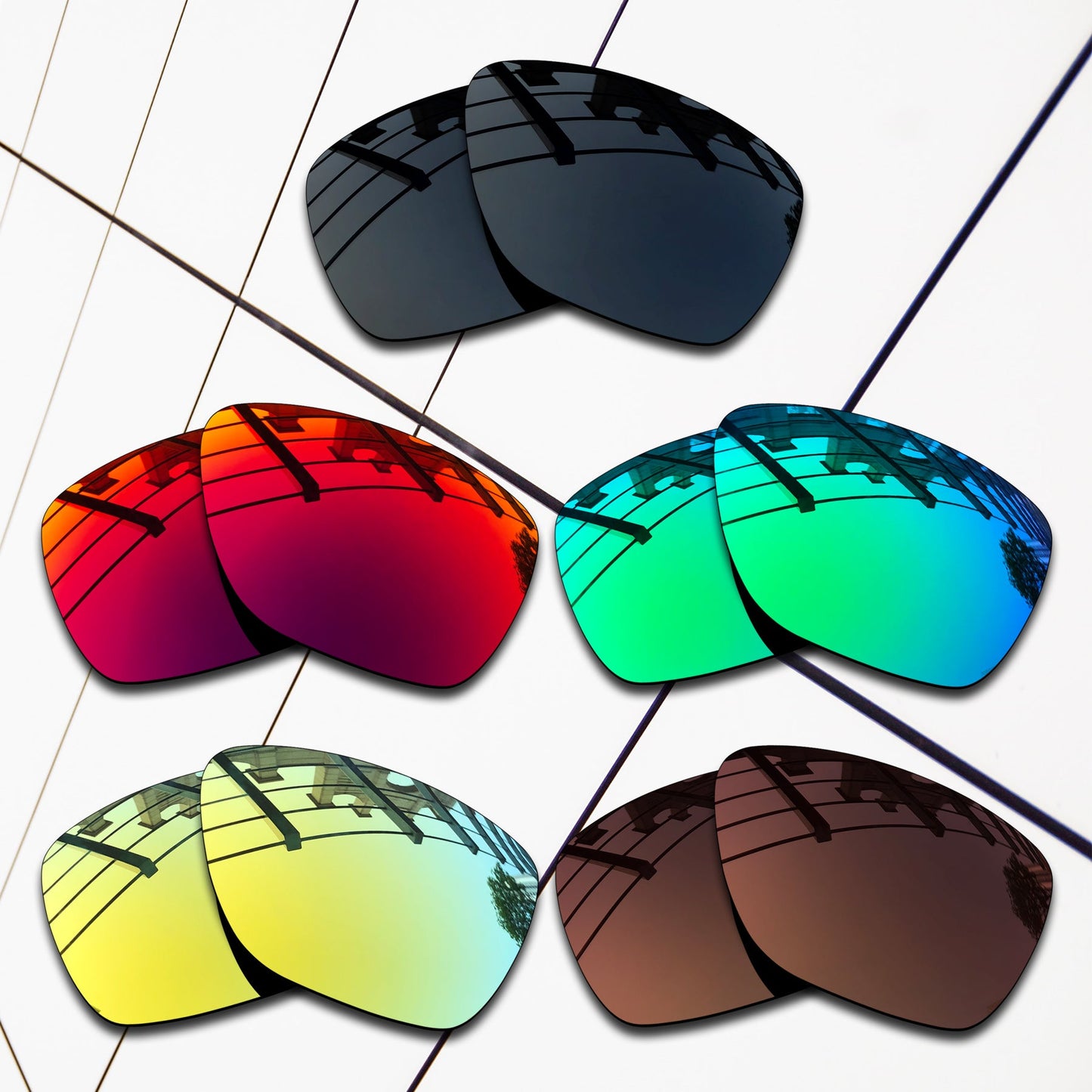 Polarized Replacement Lenses for Oakley Breadbox Sunglasses