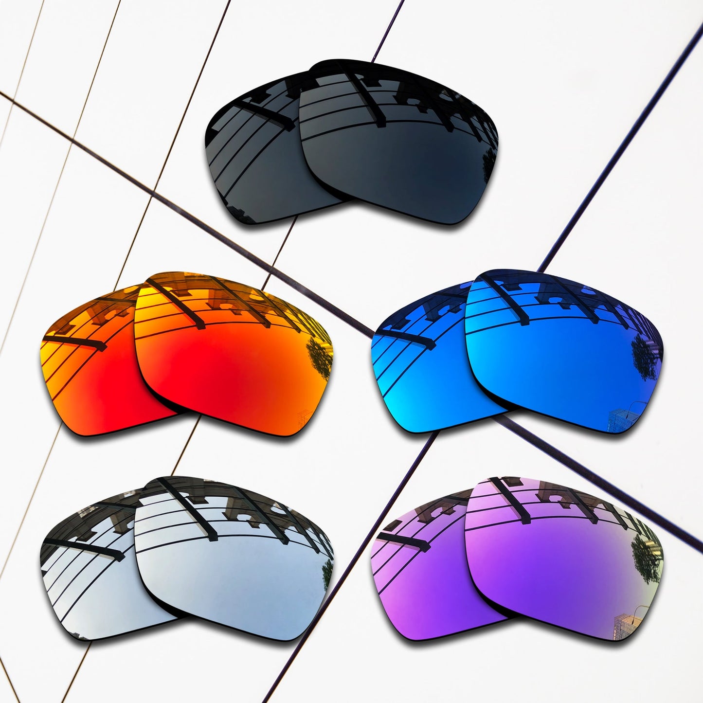 Polarized Replacement Lenses for Oakley Crossrange XL Sunglasses