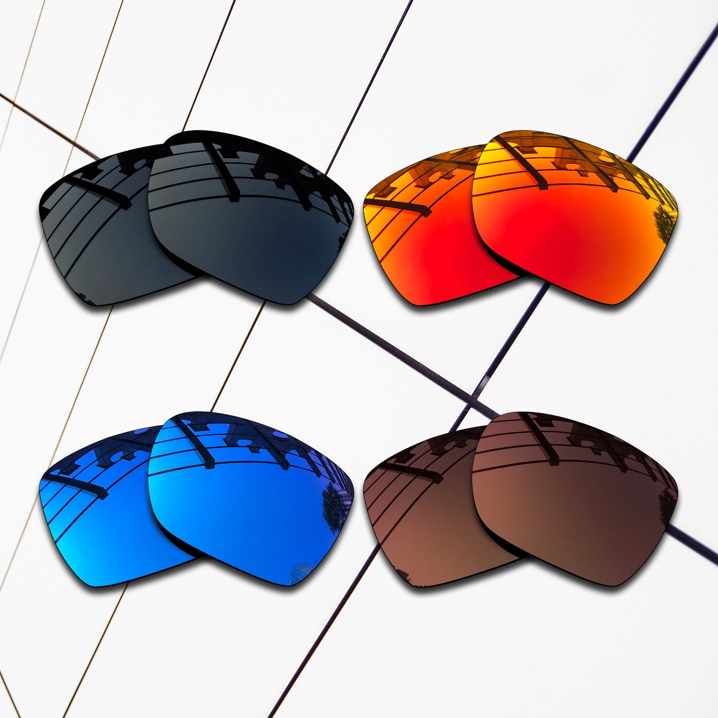 Polarized Replacement Lenses for Oakley Deviation Sunglasses
