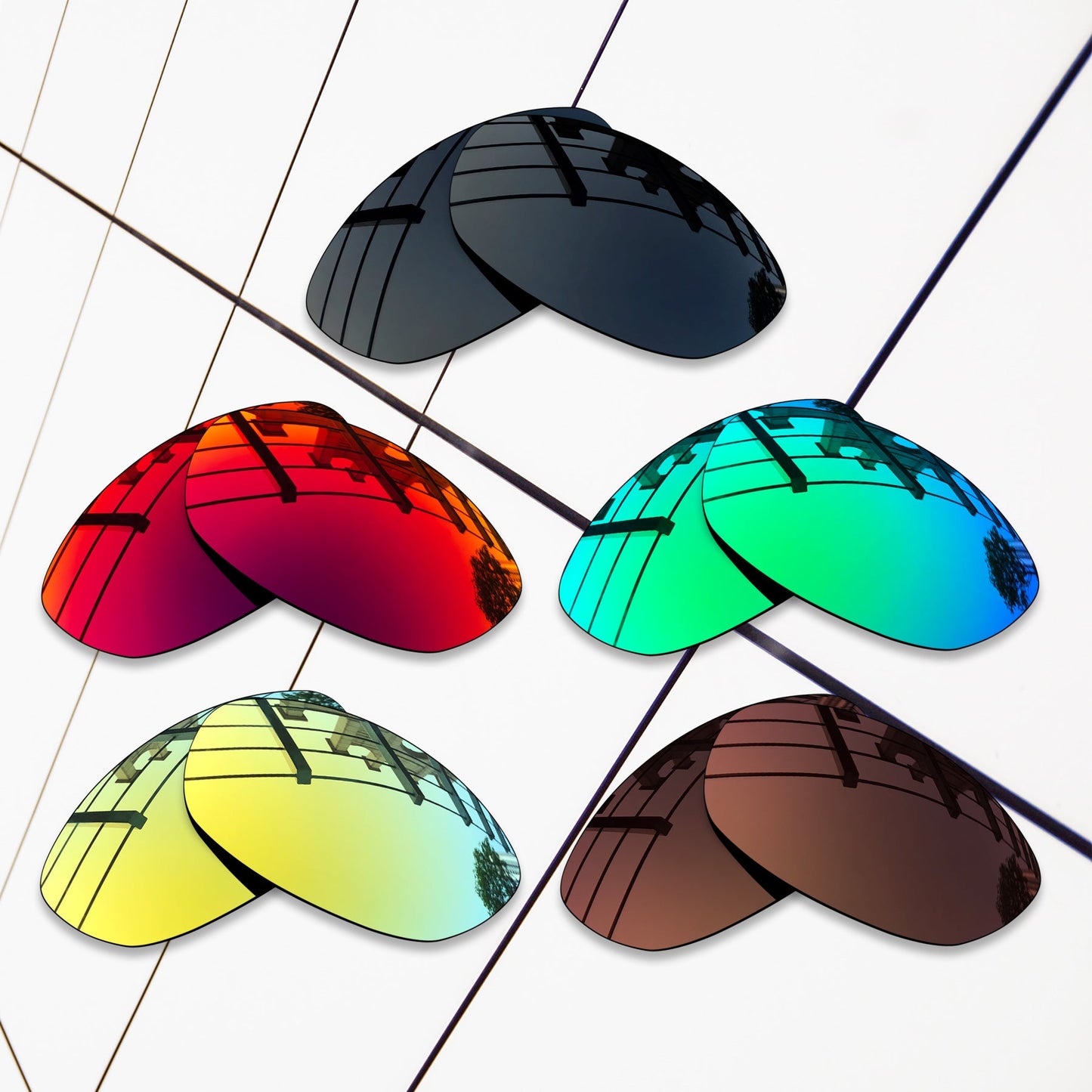 Polarized Replacement Lenses for Oakley Fives 2.0 Sunglasses