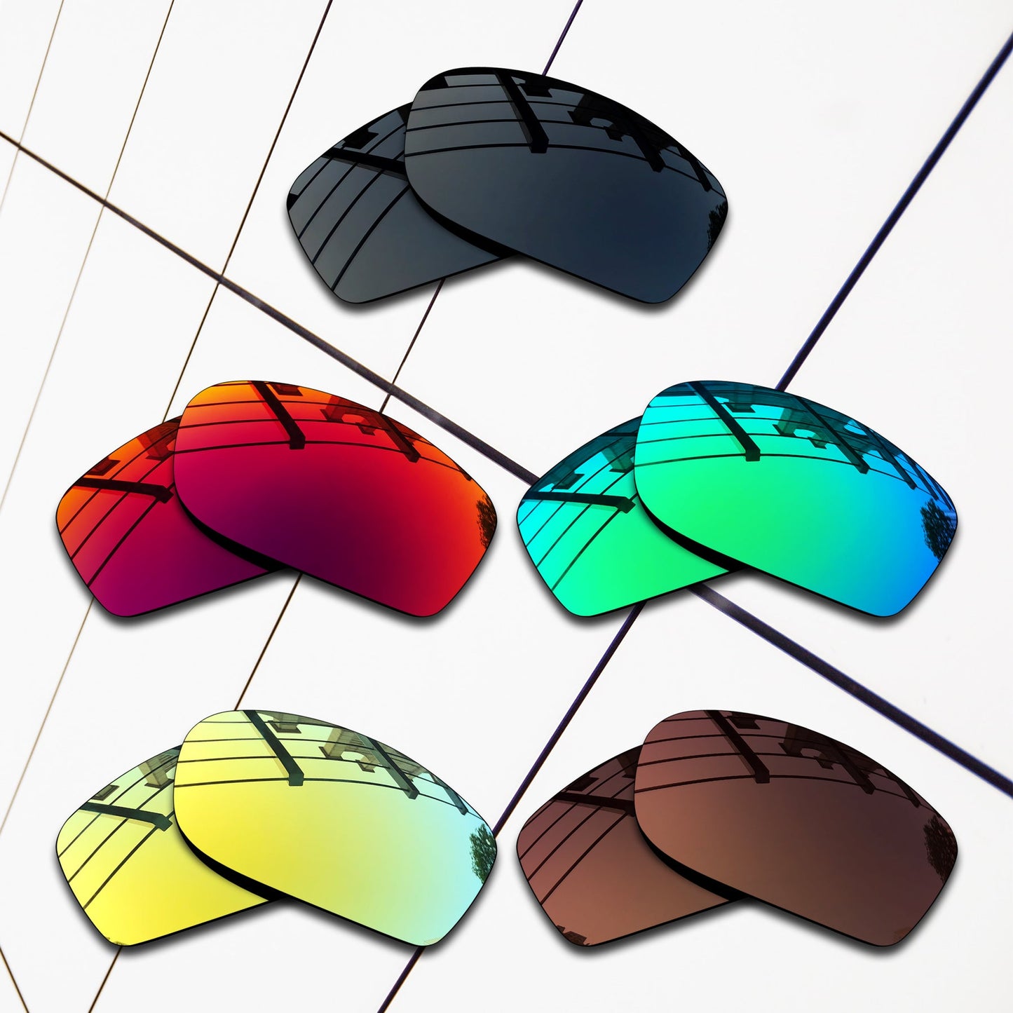 Polarized Replacement Lenses for Oakley Fives Squared Sunglasses