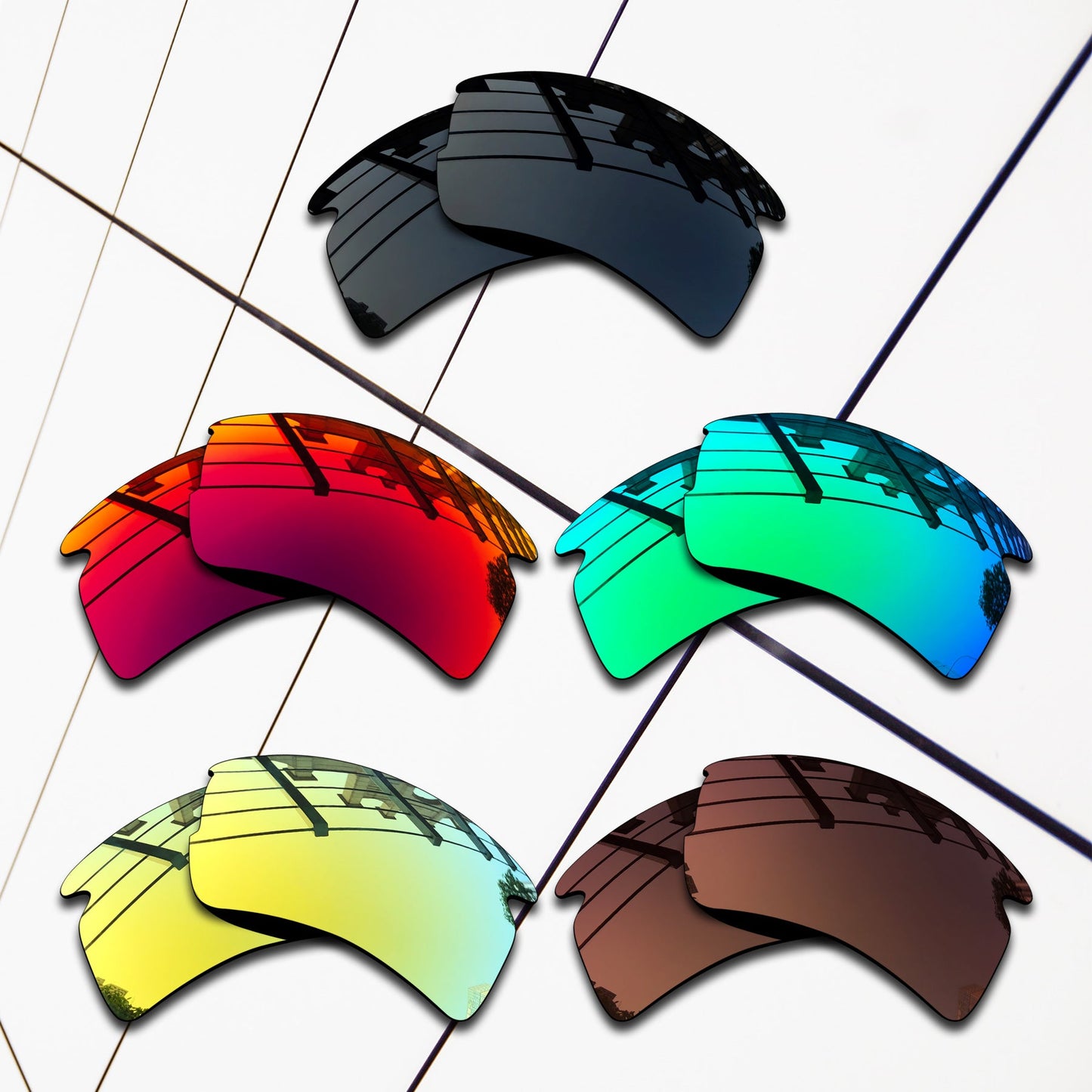 Polarized Replacement Lenses for Oakley Flak 2.0 XL Sunglasses