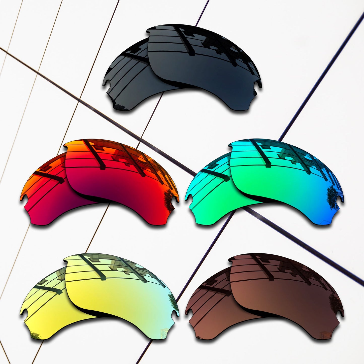Polarized Replacement Lenses for Oakley Flak Draft Sunglasses