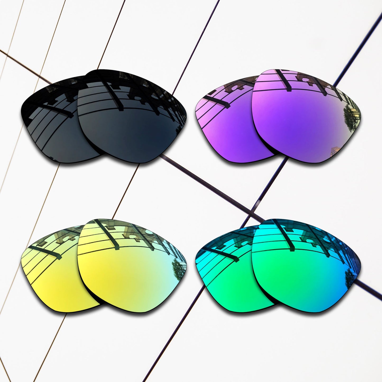 Polarized Replacement Lenses for Oakley Frogskins Asian Fit Sunglasses