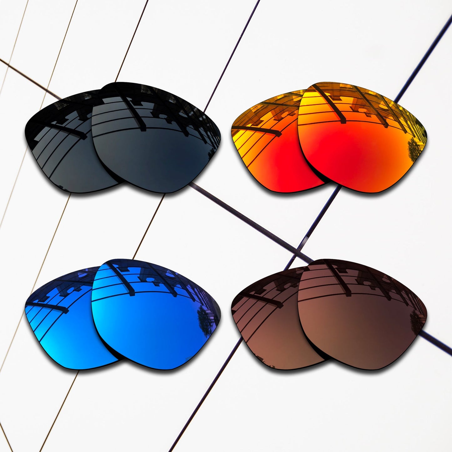 Polarized Replacement Lenses for Oakley Frogskins Asian Fit Sunglasses