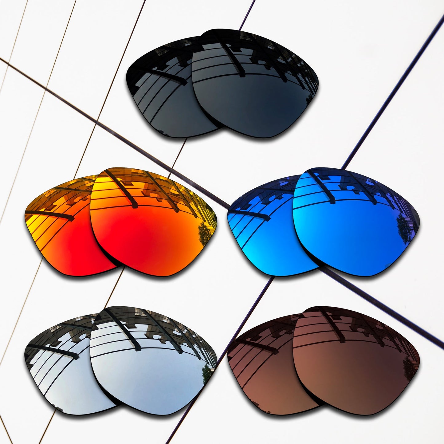 Polarized Replacement Lenses for Oakley Frogskins Asian Fit Sunglasses