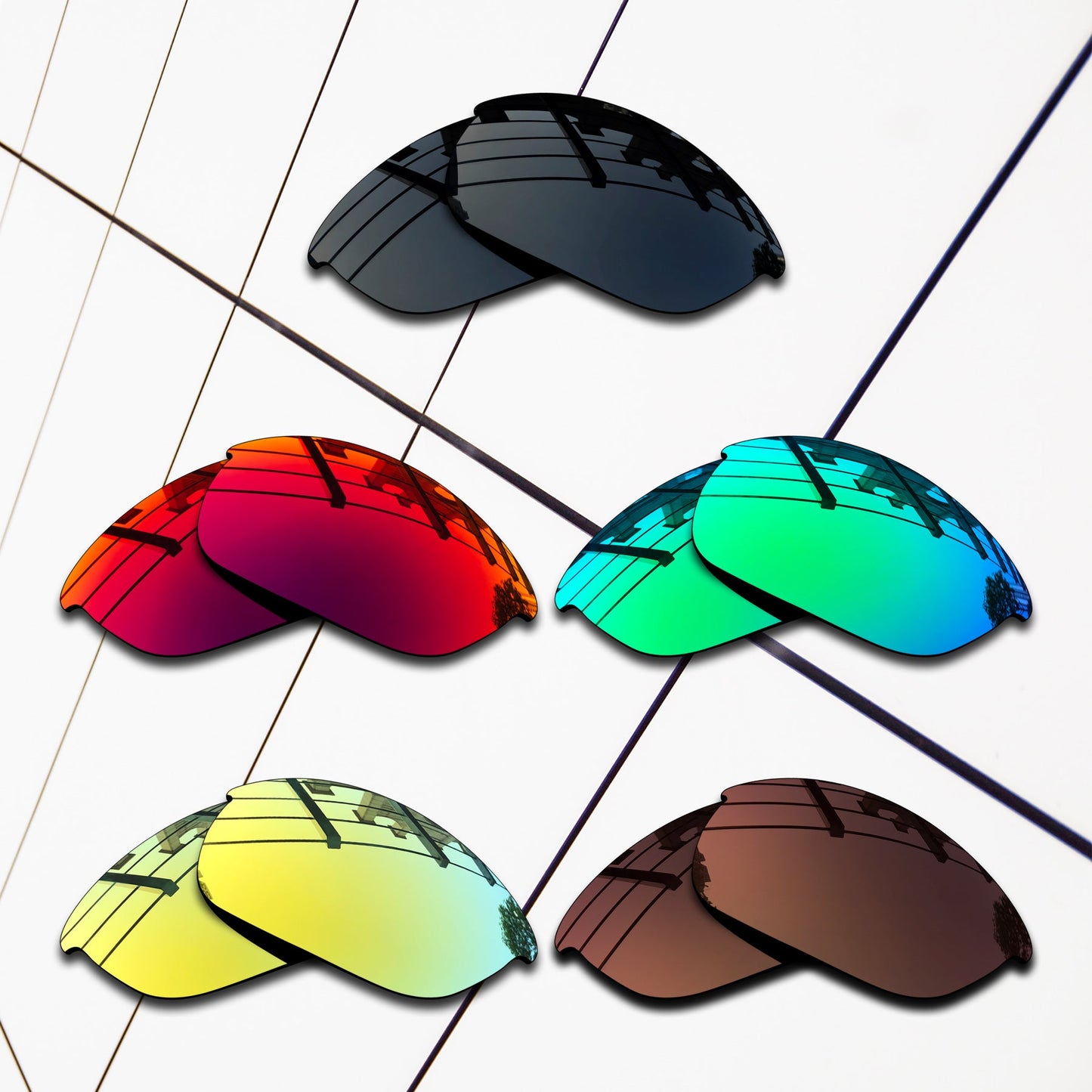 Polarized Replacement Lenses for Oakley Half Jacket 2.0 Sunglasses