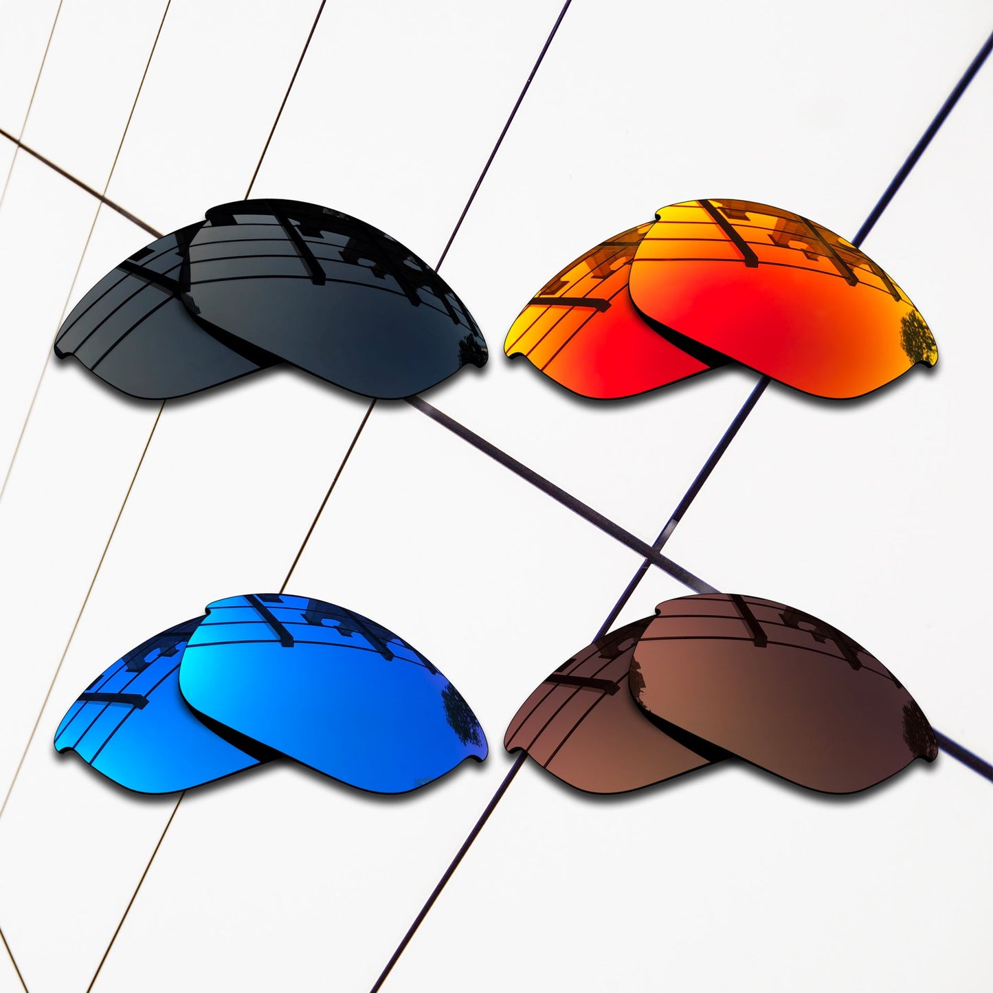 Polarized Replacement Lenses for Oakley Half Jacket 2.0 Sunglasses