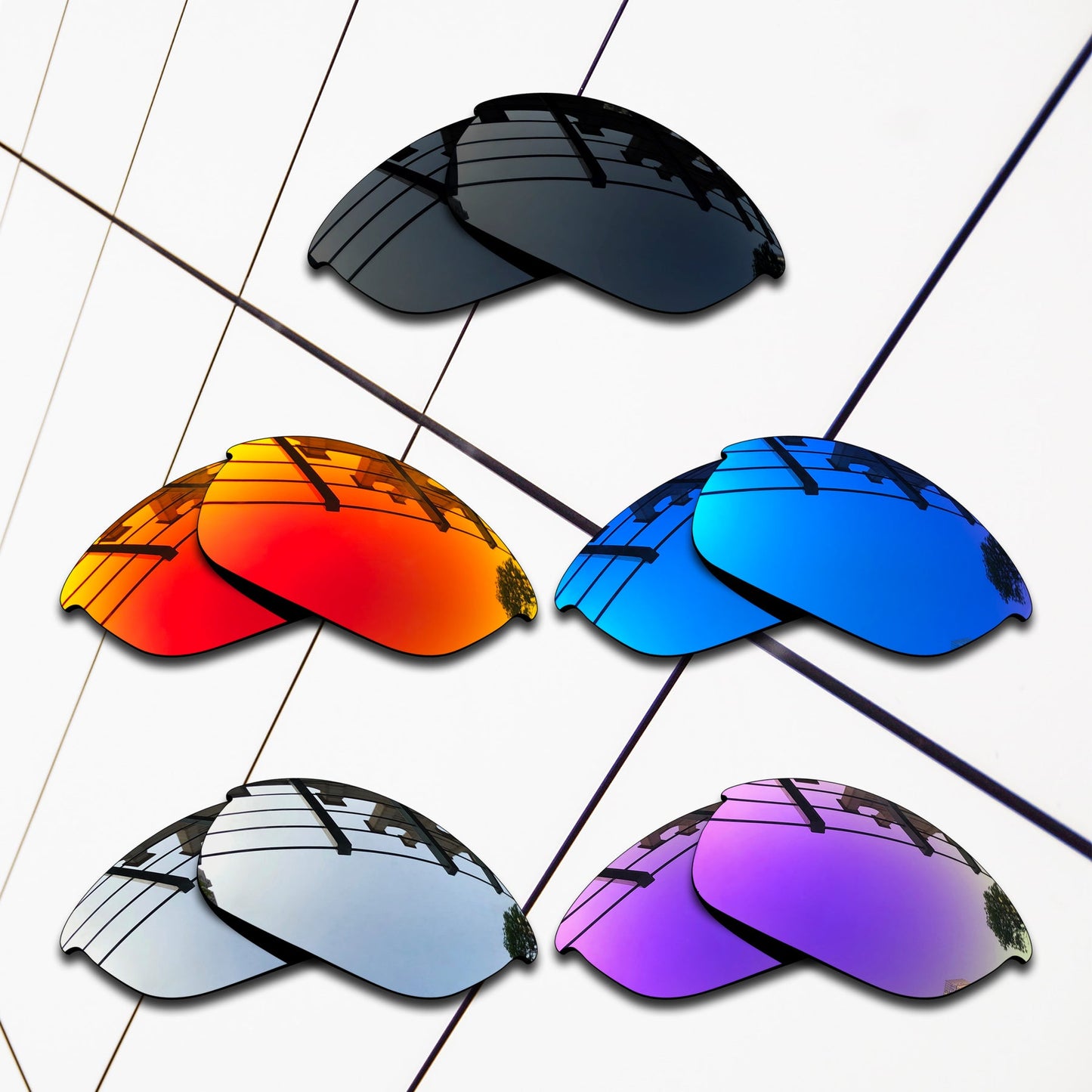 Polarized Replacement Lenses for Oakley Half Jacket 2.0 Sunglasses