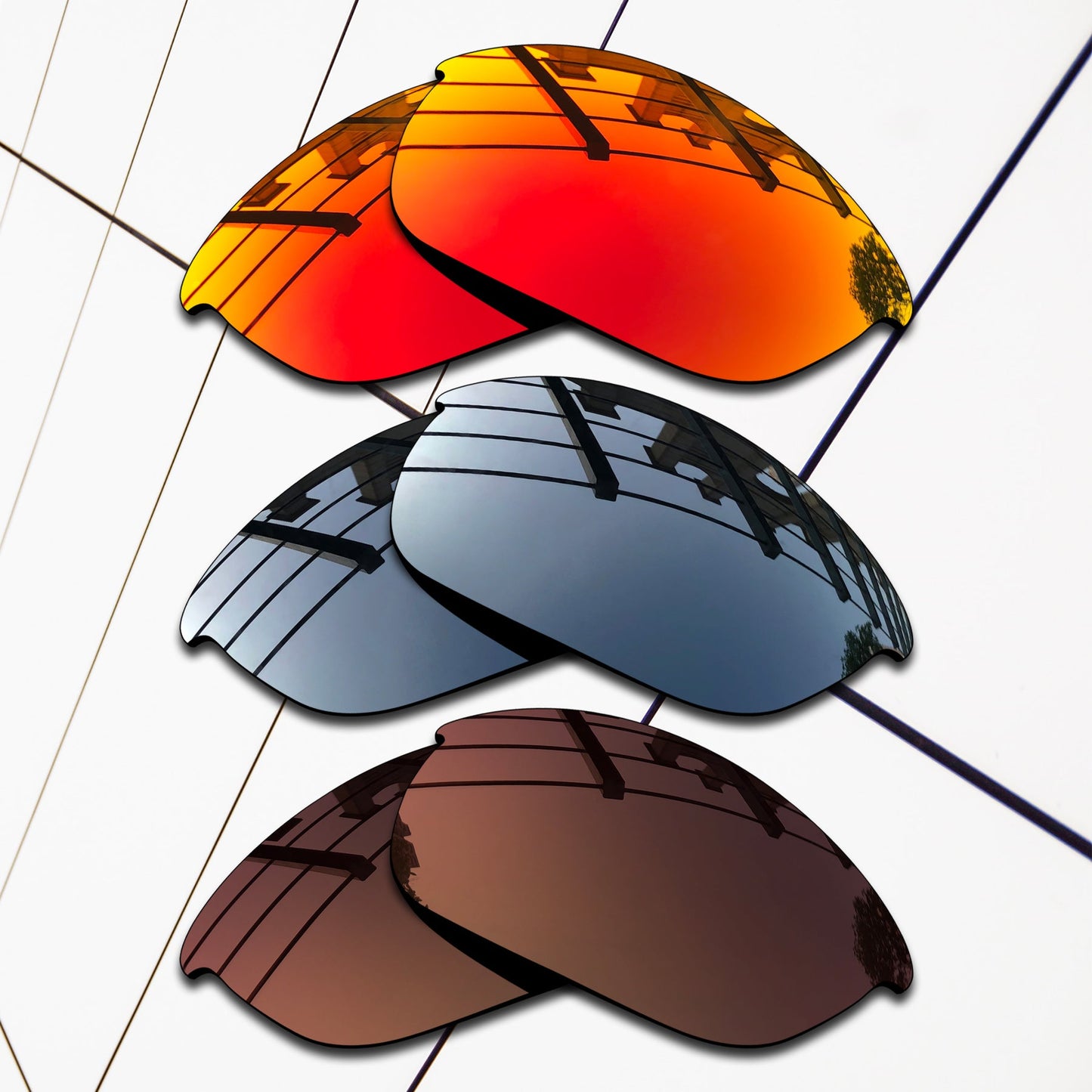 Polarized Replacement Lenses for Oakley Half Jacket 2.0 Sunglasses