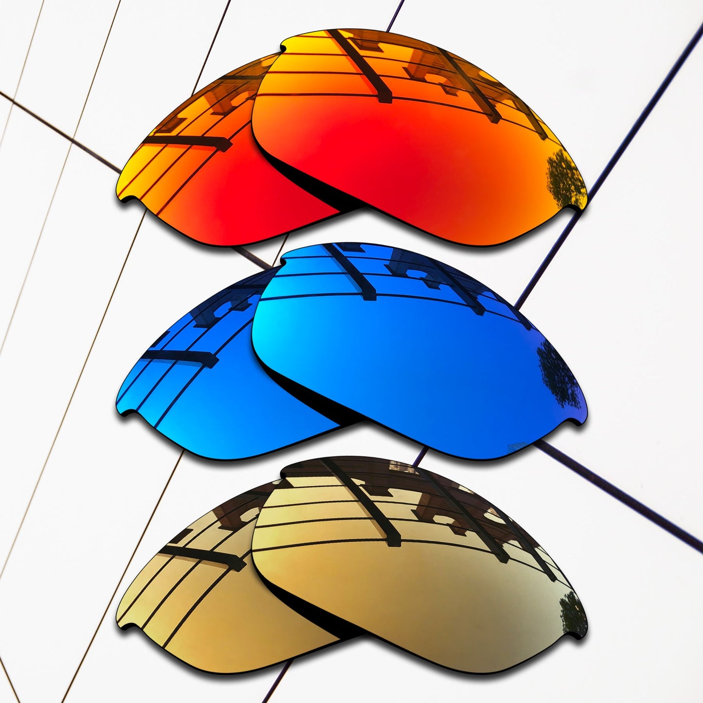 Polarized Replacement Lenses for Oakley Half Jacket 2.0 Sunglasses