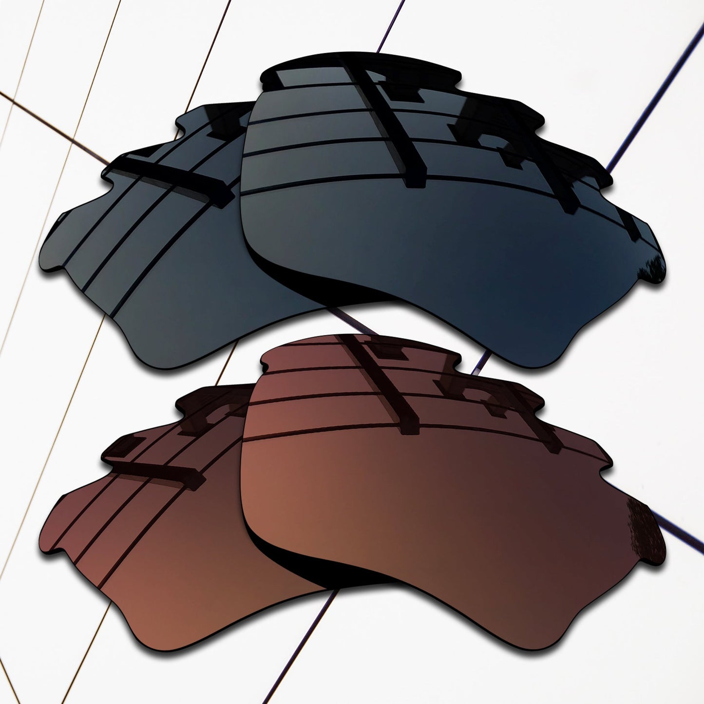 Polarized Replacement Lenses for Oakley Half Jacket XLJ Vented Sunglasses