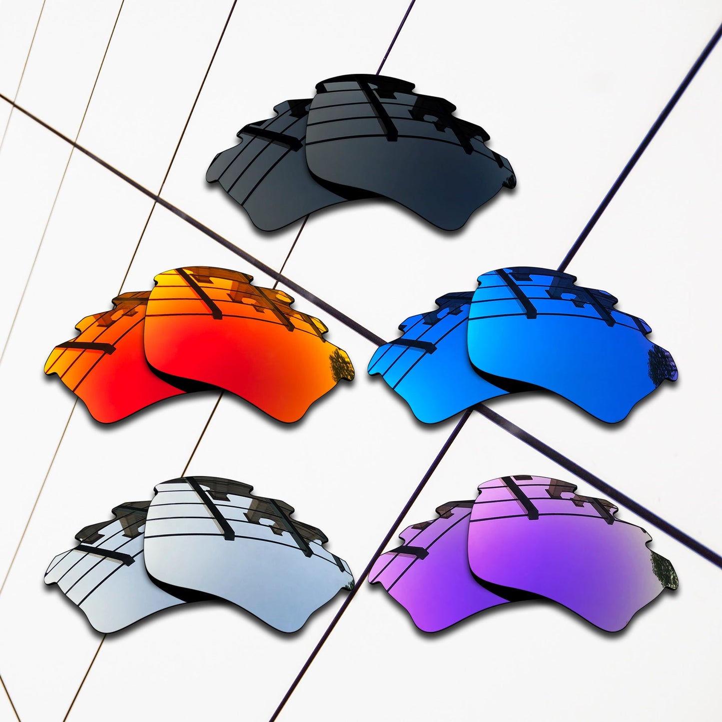 Polarized Replacement Lenses for Oakley Half Jacket XLJ Vented Sunglasses