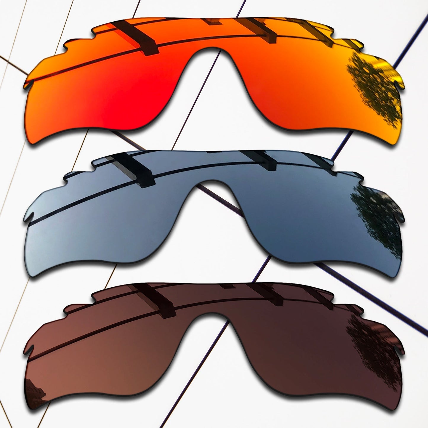 Polarized Replacement Lenses for Oakley RadarLock Path Vented Sunglasses