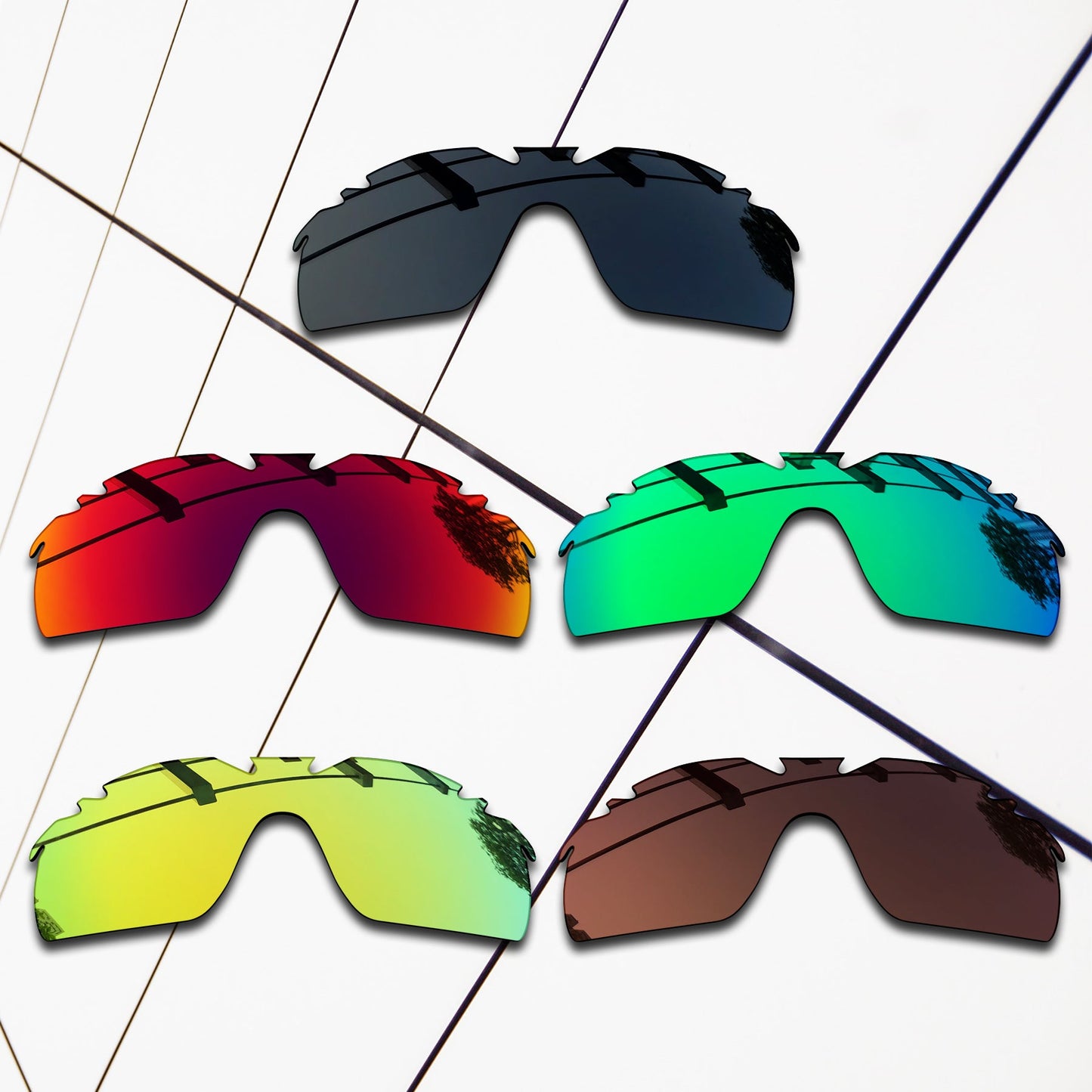 Polarized Replacement Lenses for Oakley RadarLock XL Vented Sunglasses