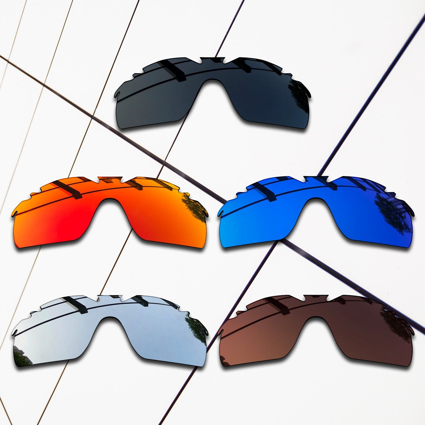 Polarized Replacement Lenses for Oakley RadarLock XL Vented Sunglasses