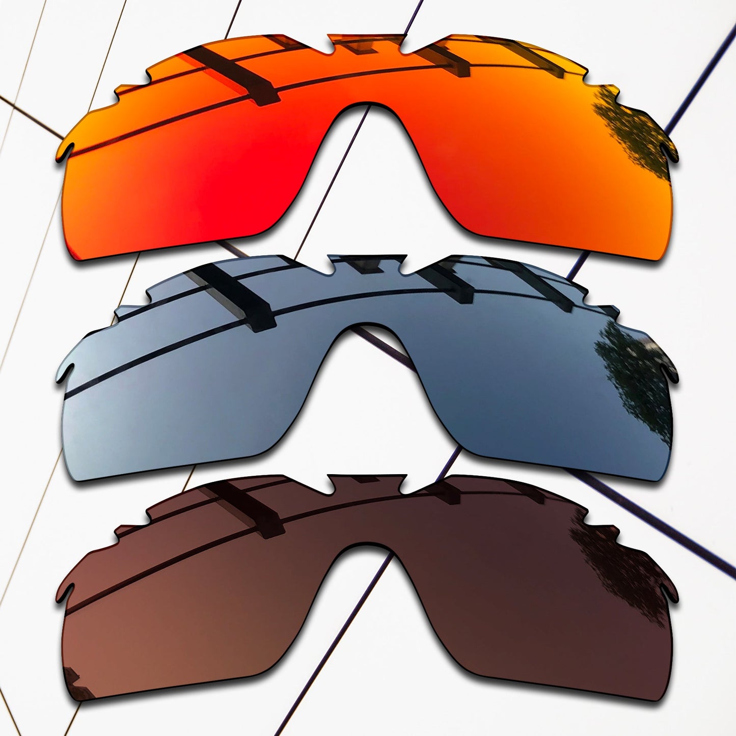 Polarized Replacement Lenses for Oakley RadarLock XL Vented Sunglasses