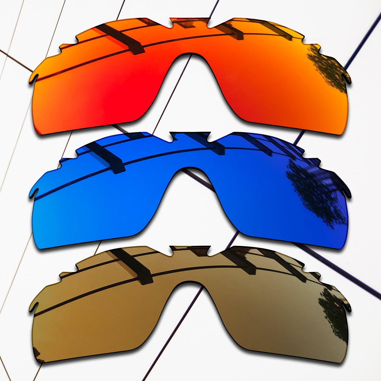 Polarized Replacement Lenses for Oakley RadarLock XL Vented Sunglasses
