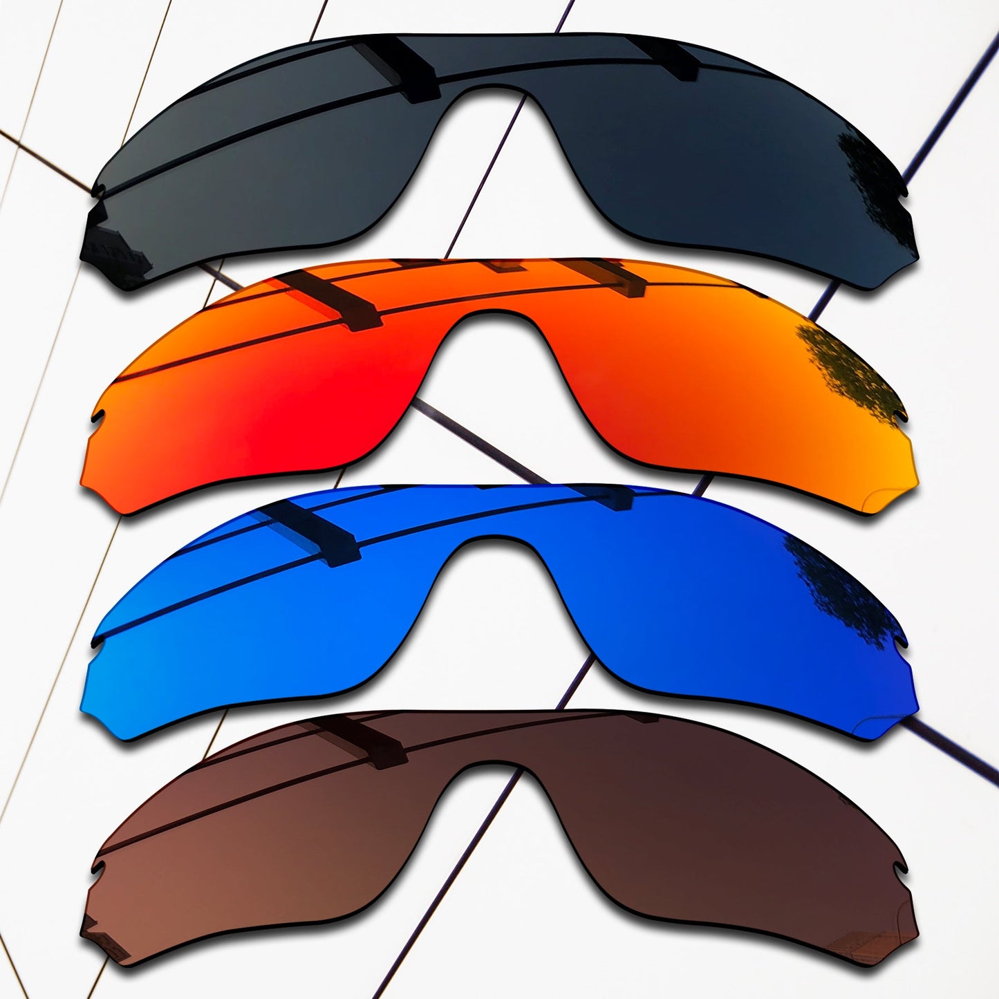 Polarized Replacement Lenses for Oakley Radar Edge Sunglasses