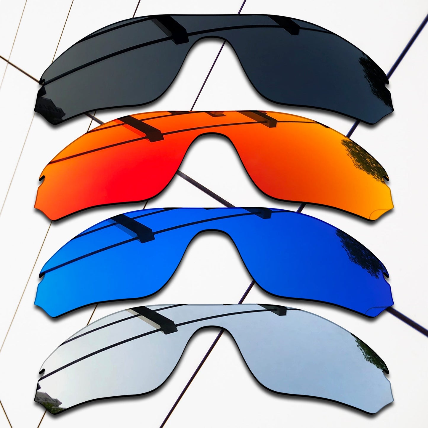 Polarized Replacement Lenses for Oakley Radar Edge Sunglasses