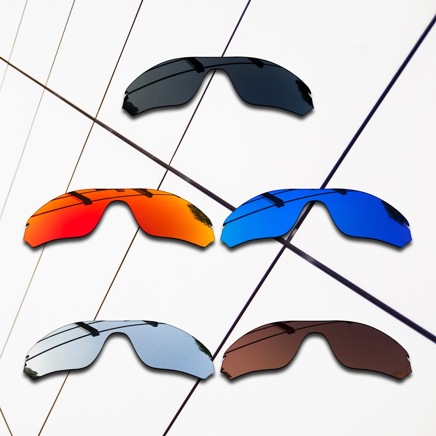 Polarized Replacement Lenses for Oakley Radar Edge Sunglasses
