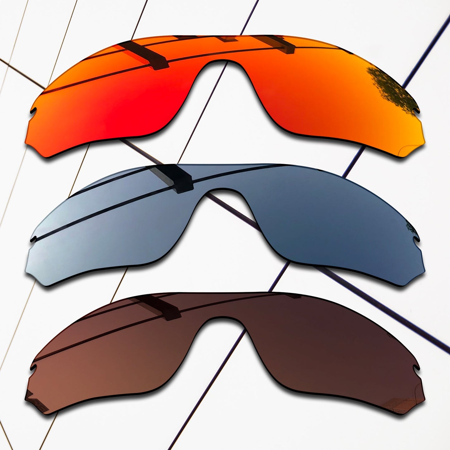 Polarized Replacement Lenses for Oakley Radar Edge Sunglasses