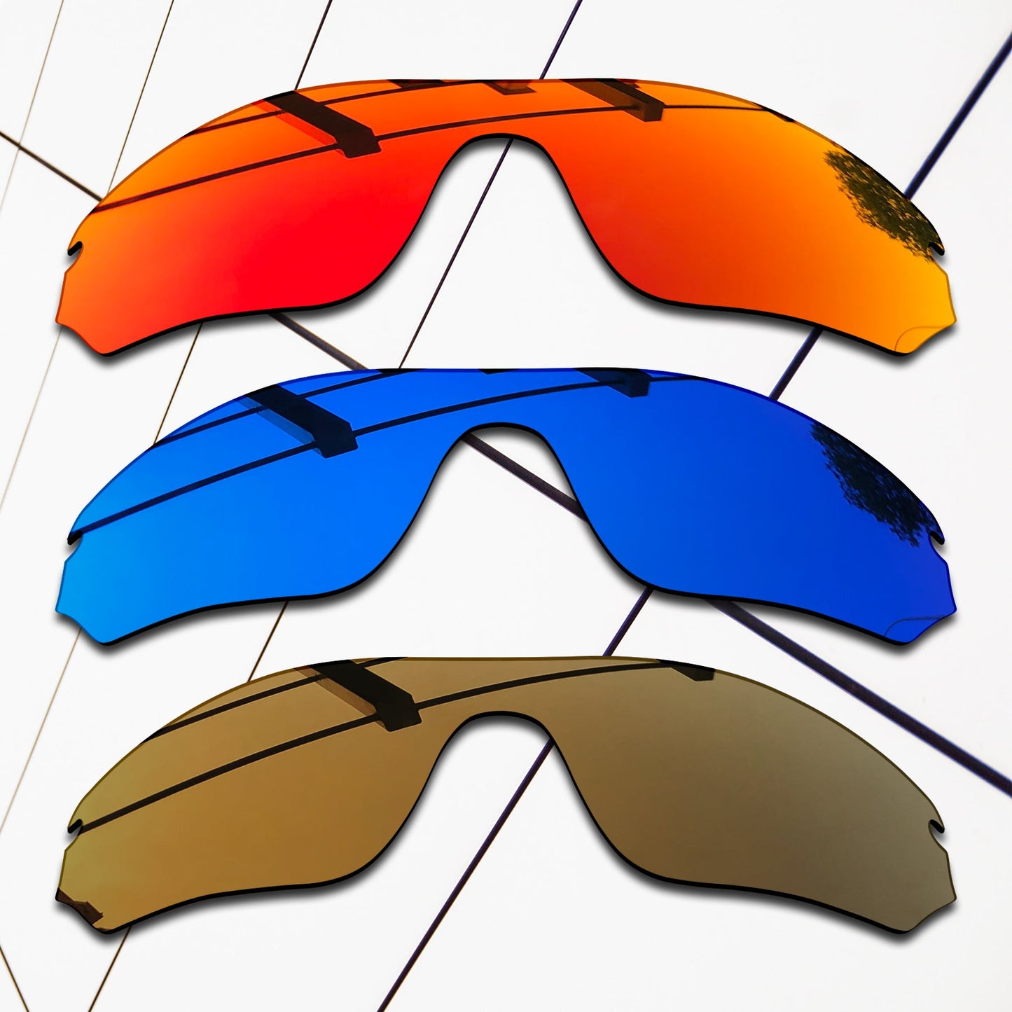 Polarized Replacement Lenses for Oakley Radar Edge Sunglasses