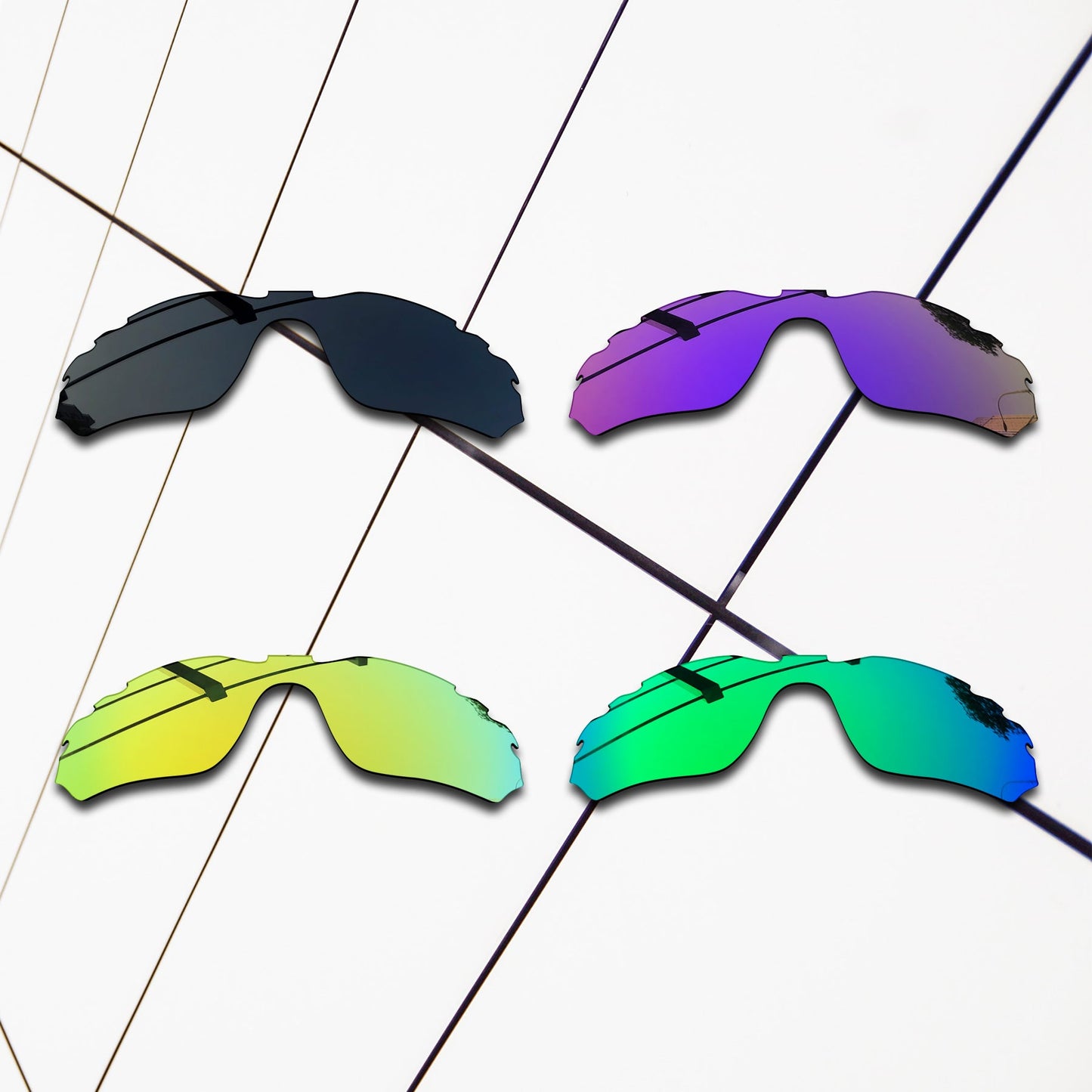 Polarized Replacement Lenses for Oakley Radar Edge Vented Sunglasses