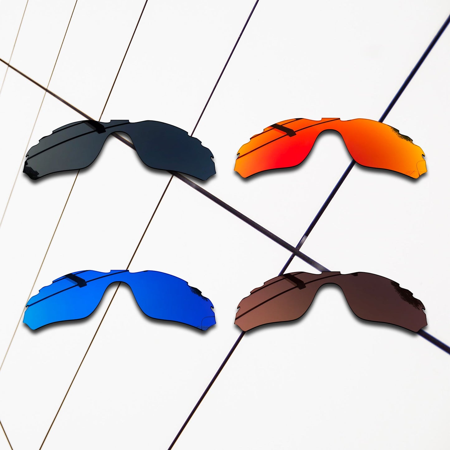 Polarized Replacement Lenses for Oakley Radar Edge Vented Sunglasses