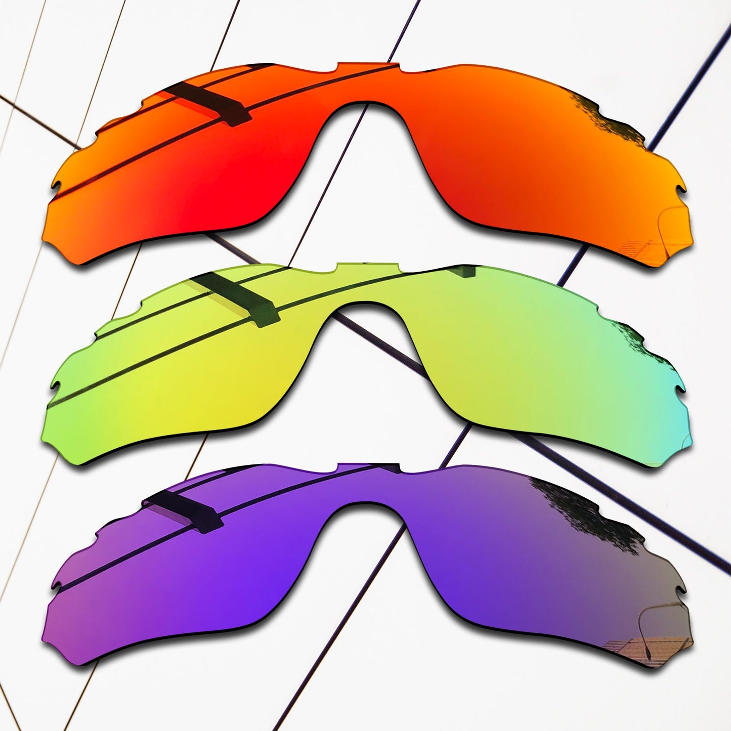 Polarized Replacement Lenses for Oakley Radar Edge Vented Sunglasses