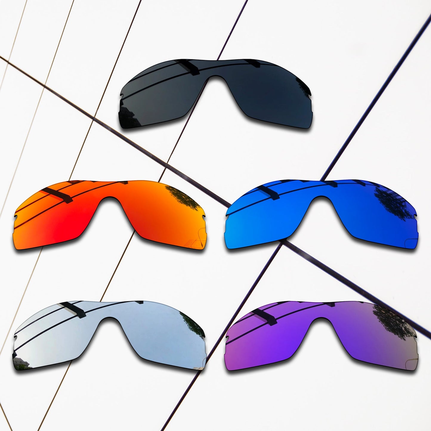 Polarized Replacement Lenses for Oakley Radar Pitch Sunglasses