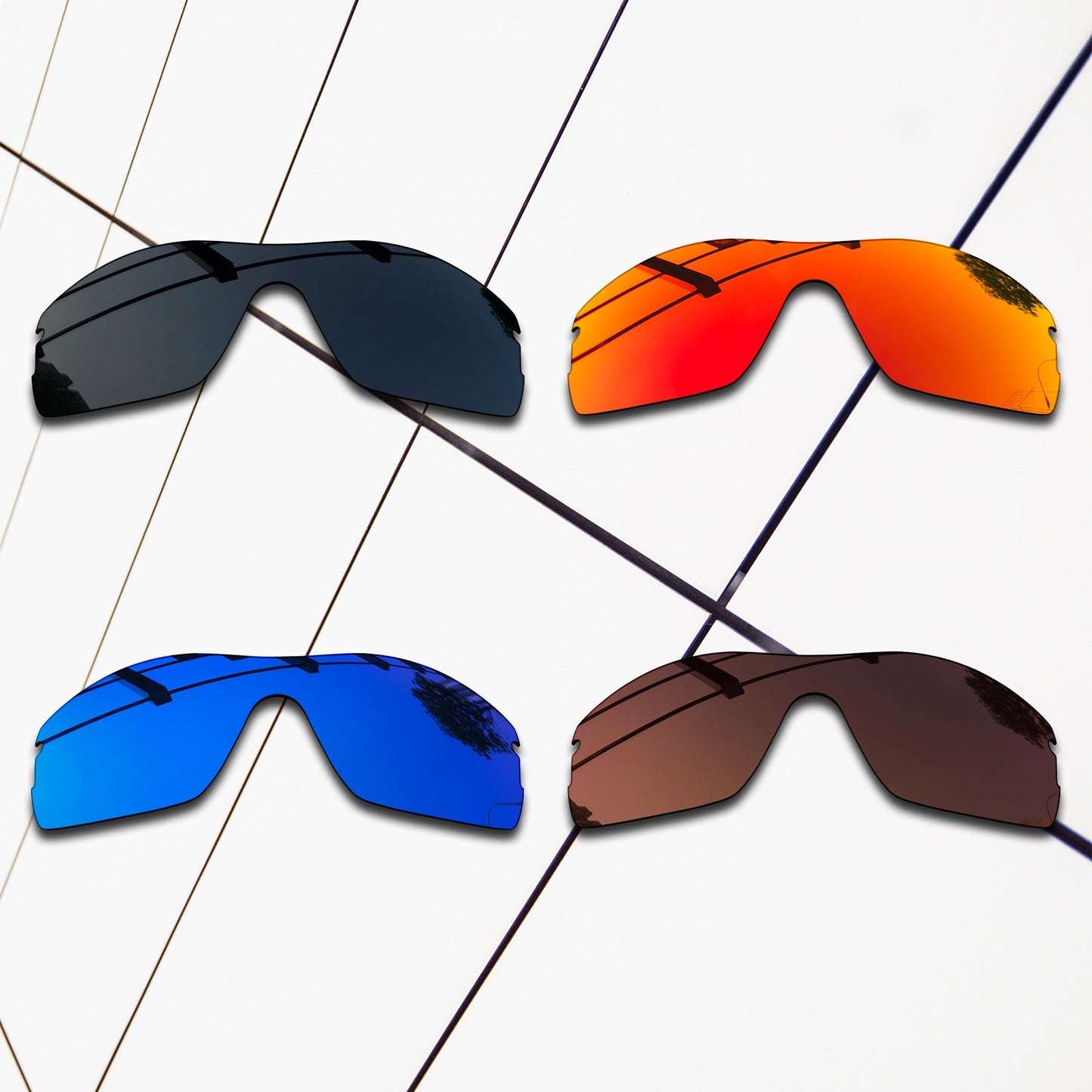 Polarized Replacement Lenses for Oakley Radar Pitch Sunglasses