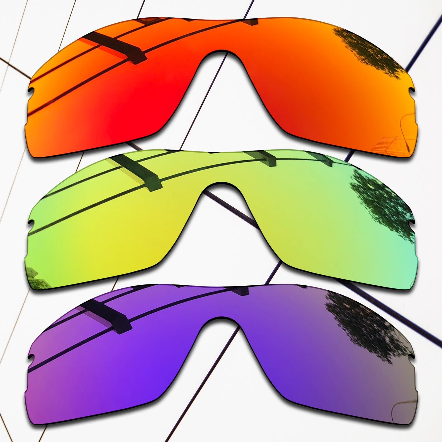 Polarized Replacement Lenses for Oakley Radar Pitch Sunglasses