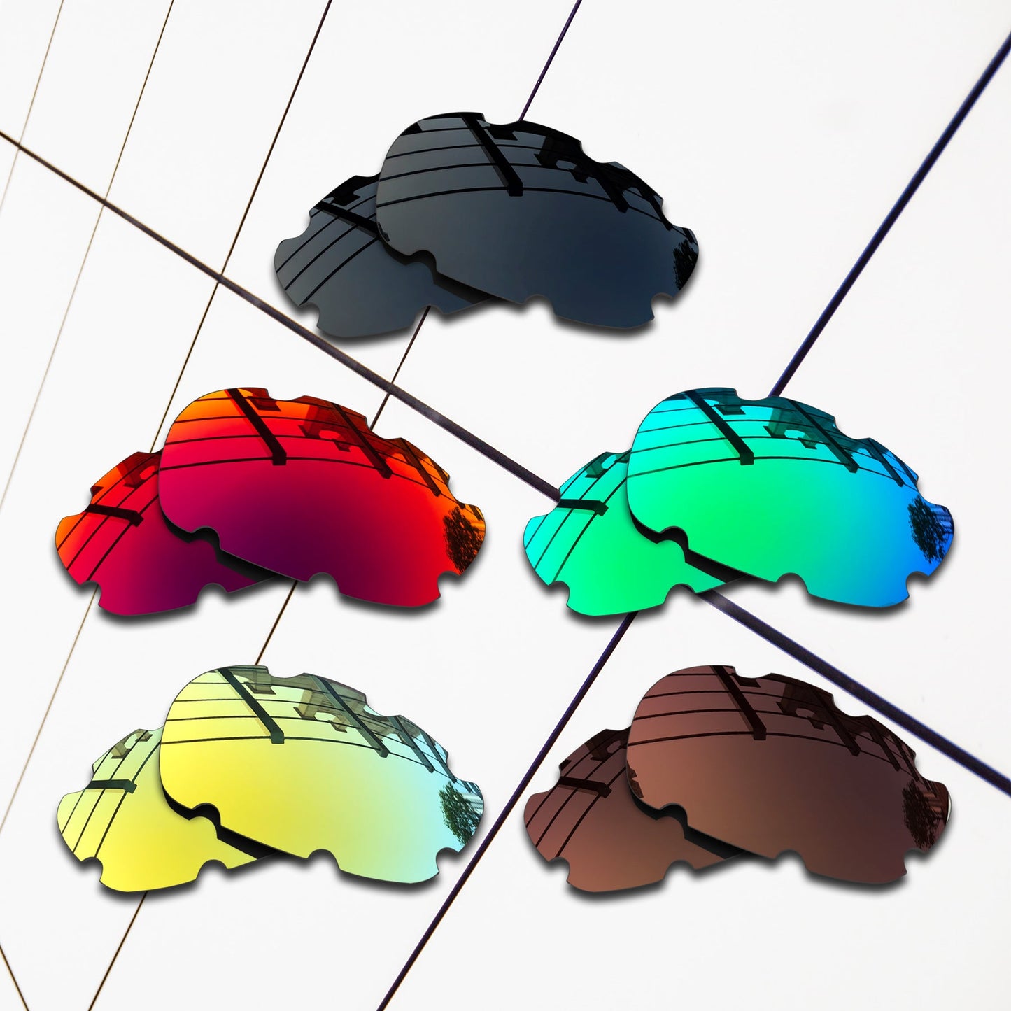 Polarized Replacement Lenses for Oakley Split Jacket Vented Sunglasses