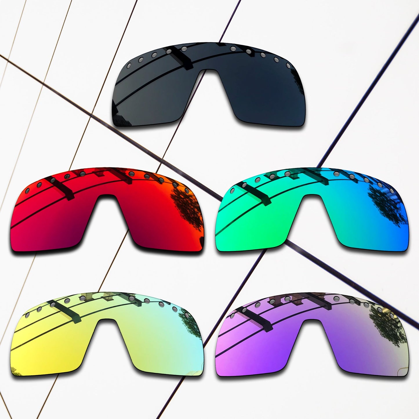 Polarized Replacement Lenses for Oakley Sutro Vented Sunglasses