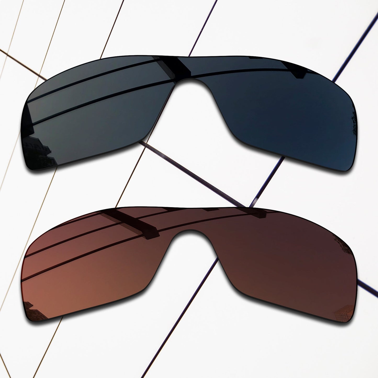 Polarized Replacement Lenses for Oakley Batwolf Sunglasses
