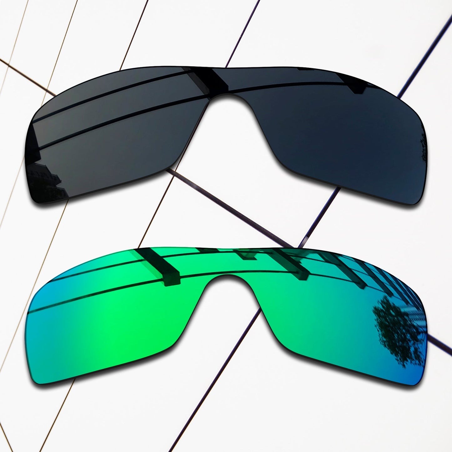 Polarized Replacement Lenses for Oakley Batwolf Sunglasses