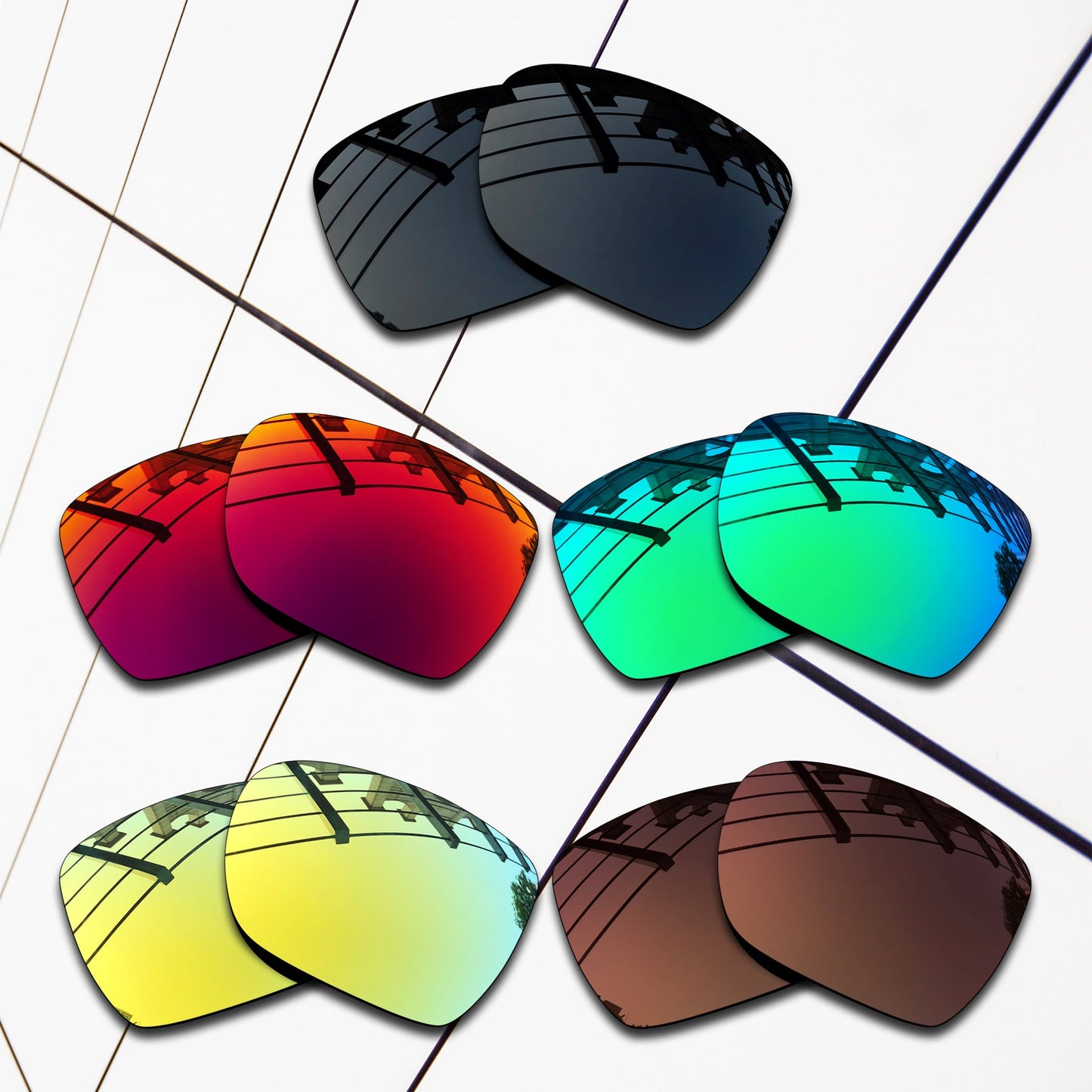 Polarized Replacement Lenses for Oakley Deviation Sunglasses