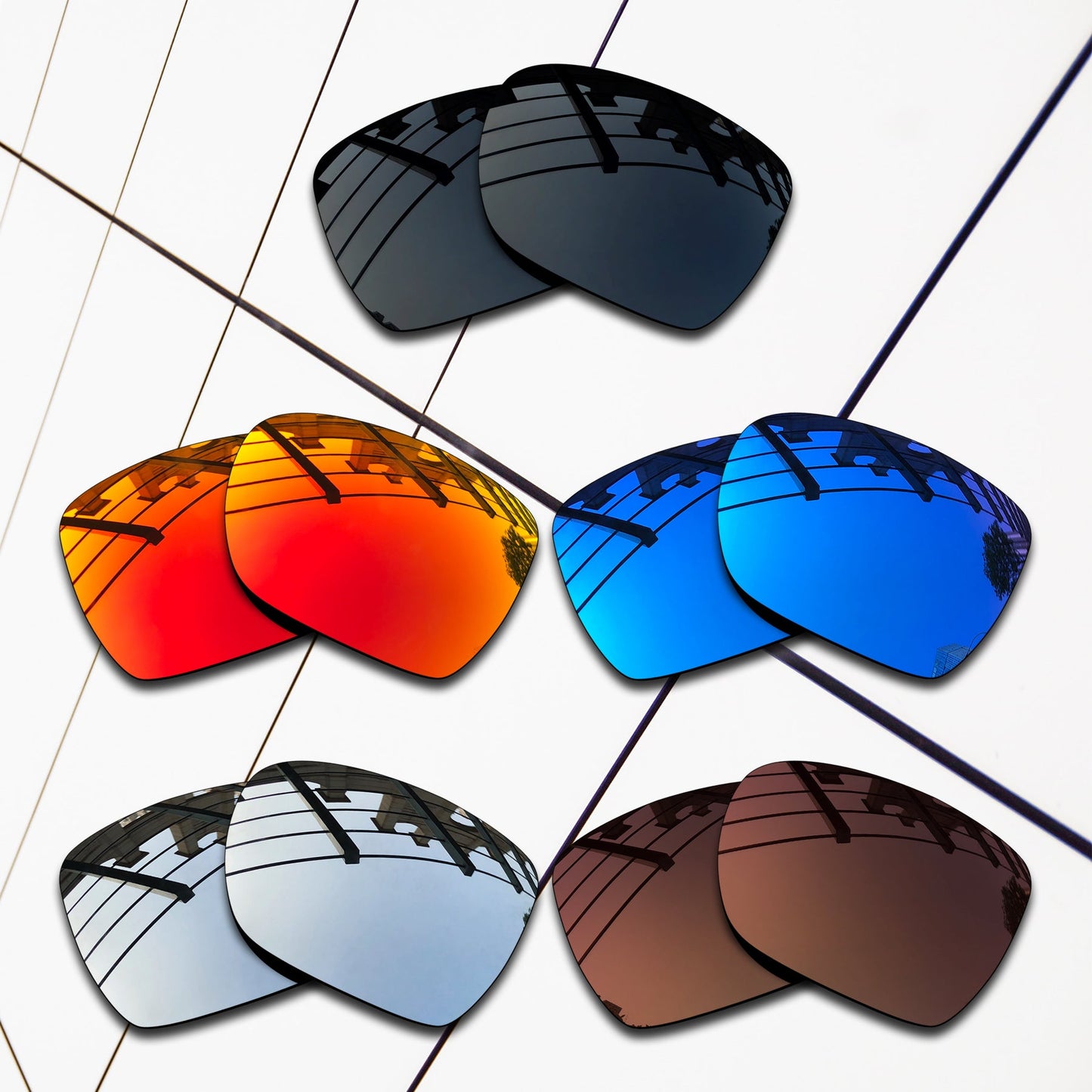 Polarized Replacement Lenses for Oakley Deviation Sunglasses