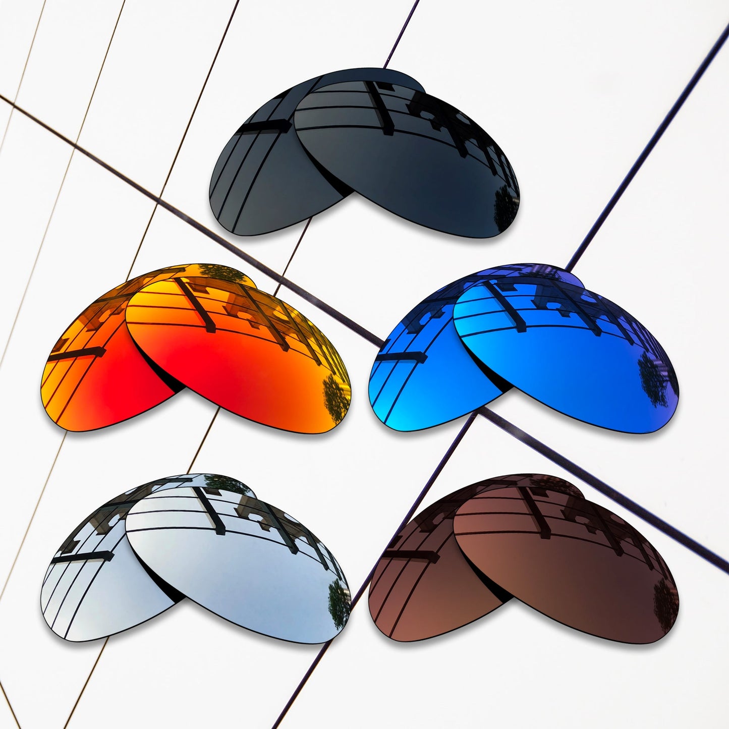 Polarized Replacement Lenses for Oakley Eye Jacket 1.0 Sunglasses