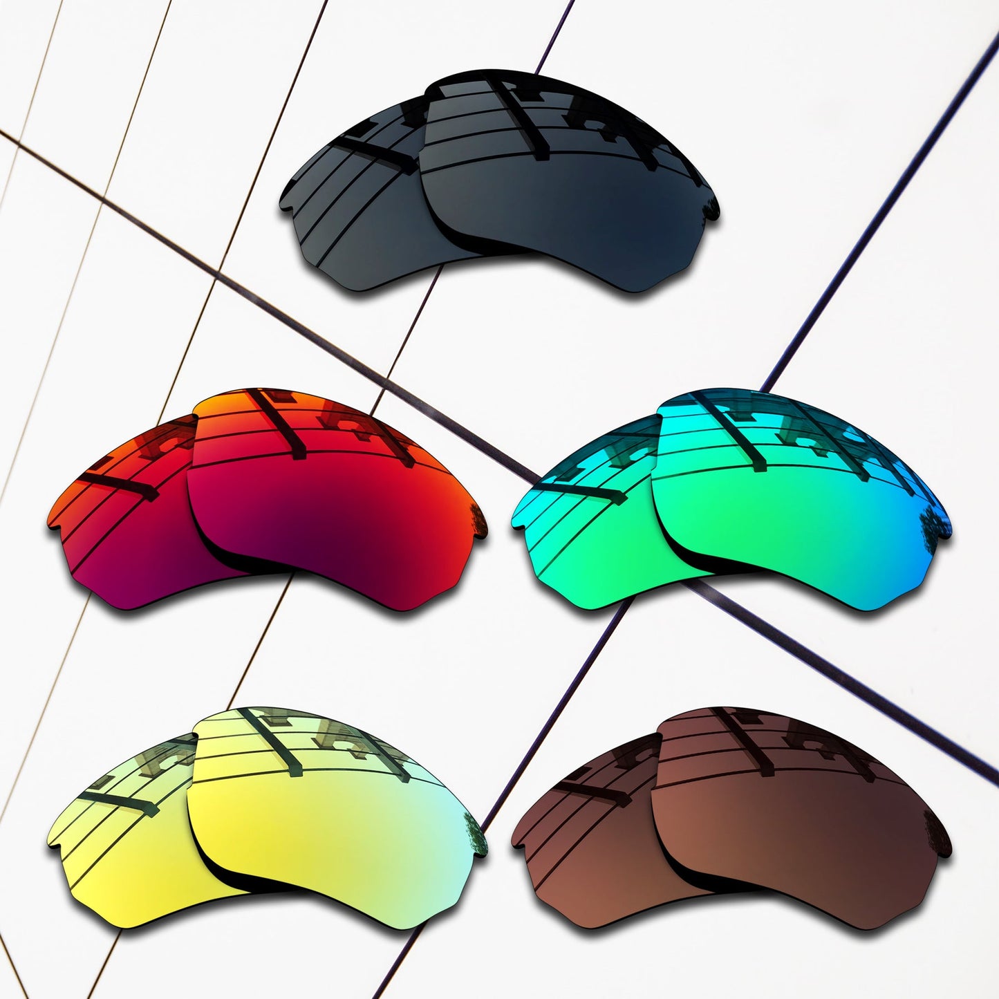 Polarized Replacement Lenses for Oakley Flak Beta Sunglasses