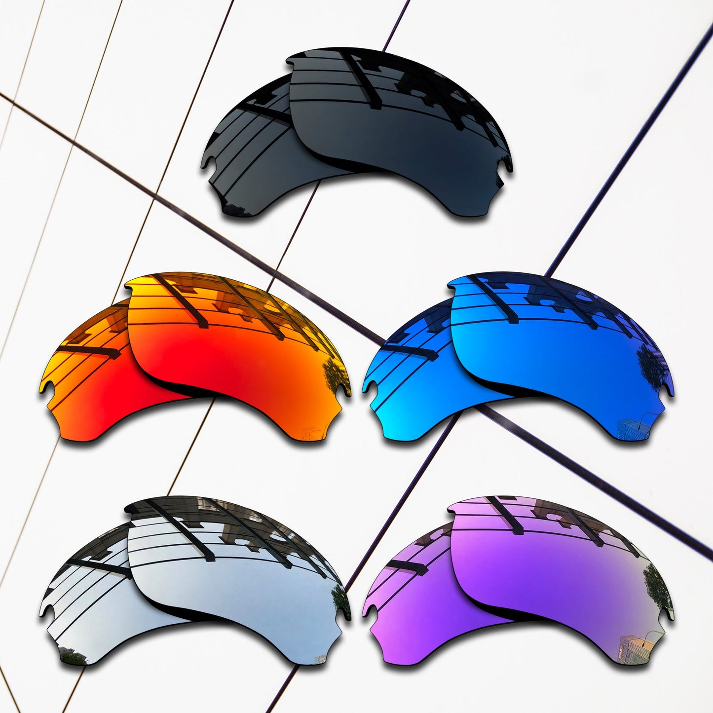 Polarized Replacement Lenses for Oakley Flak Draft Sunglasses