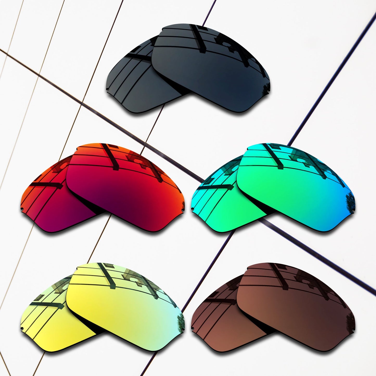 Polarized Replacement Lenses for Oakley Half Wire 2.0 Sunglasses