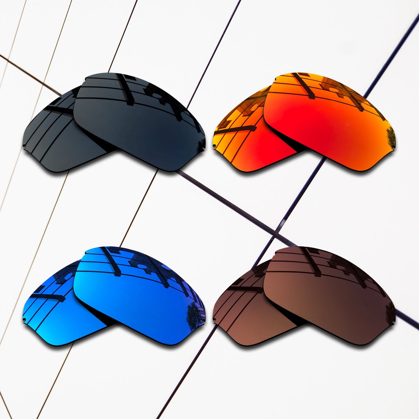 Polarized Replacement Lenses for Oakley Half Wire 2.0 Sunglasses