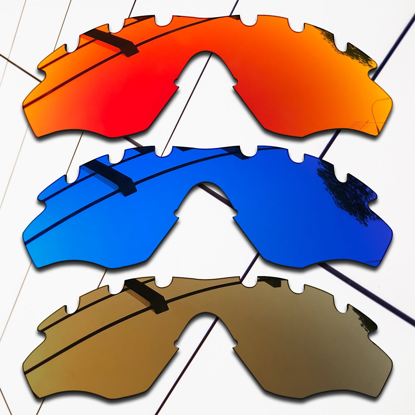Polarized Replacement Lenses for Oakley M2 Frame Vented Sunglasses