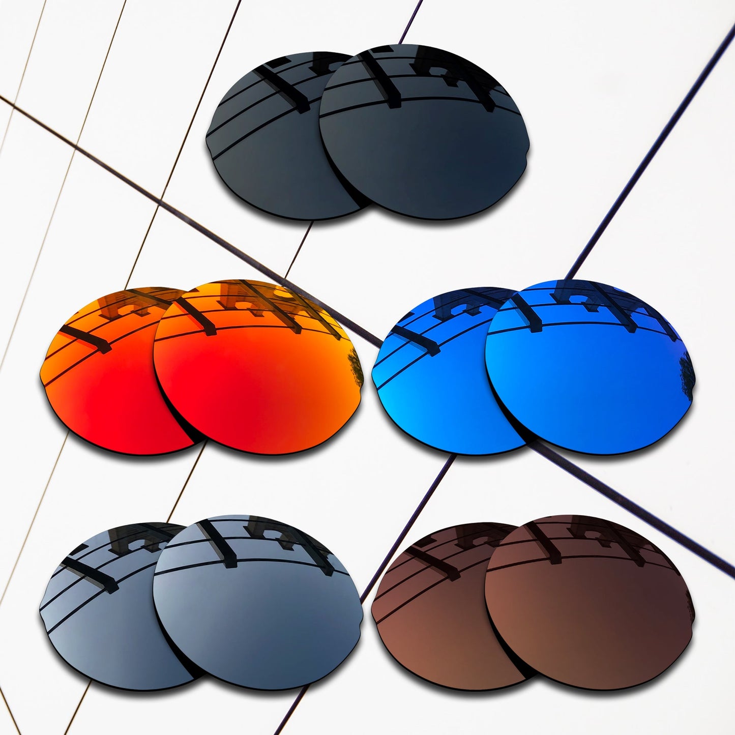 Polarized Replacement Lenses for Oakley Madman Sunglasses