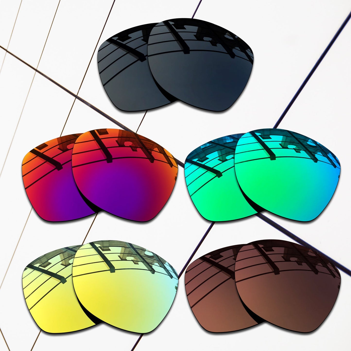 Polarized Replacement Lenses for Oakley Obsessed Sunglasses